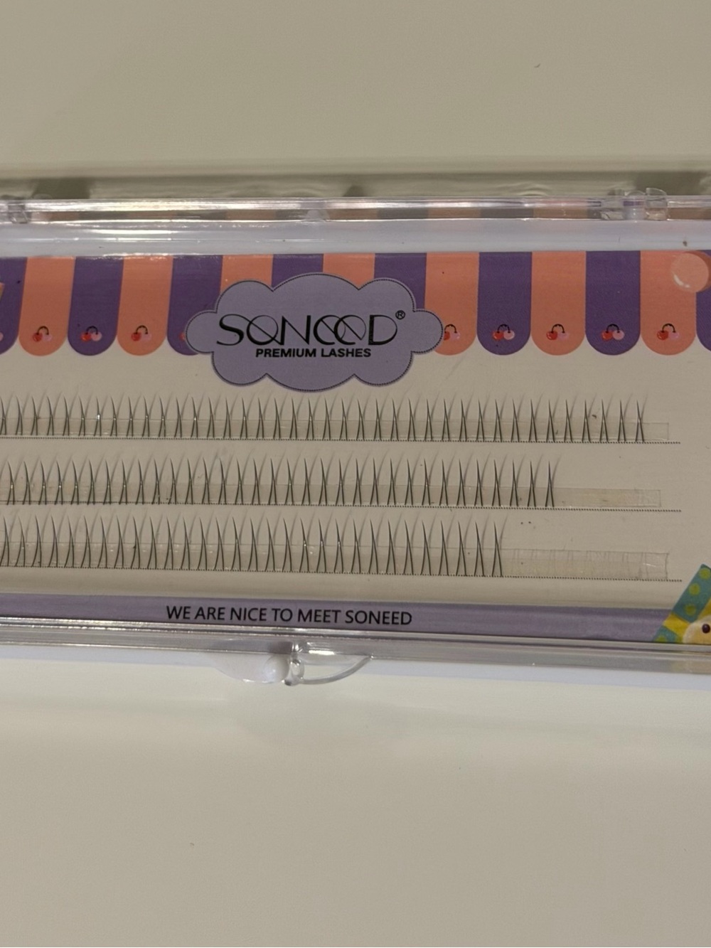 Soneed Premium Lashes - Black Cluster Lash Tray